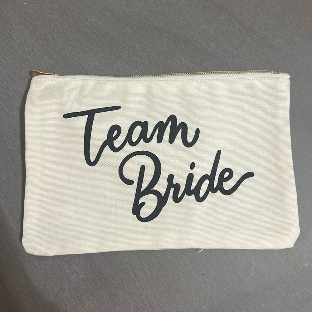 “Team Bride” Cosmetic Pouch